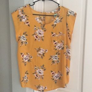 Alice blue floral blouse